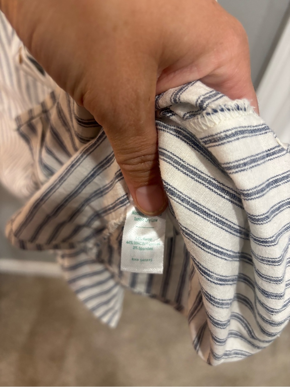 Marine Layer Camila Mini Dress Striped Small Hemp Blend Beachy Summer Preppy - Picture 12 of 16